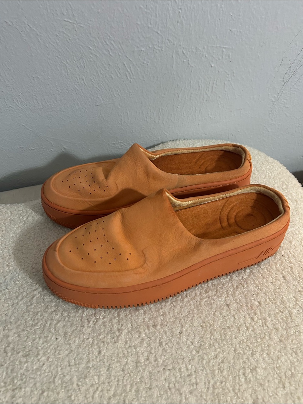 Nike Women's Slip-On Loafers in Orange